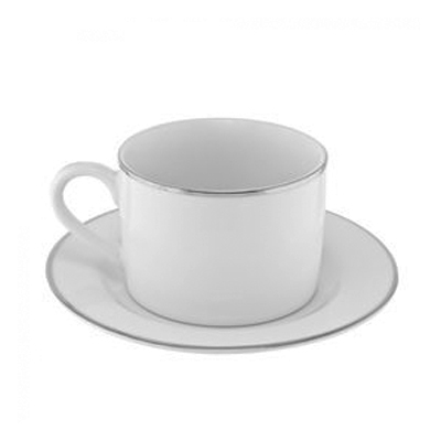 PLATINUM RIM CUP & SAUCER